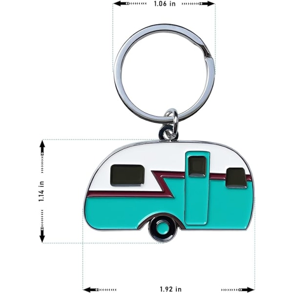RV-nyckelring - Present till husvagnsägare - 2-pack husvagnsnyckelringar