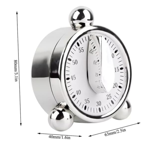 60 minutters køkkentimer, børnetimer mekanisk timer guide