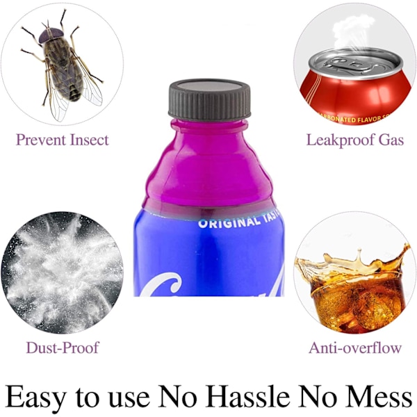 Soda Can Lids, 12 Pack Spill Proof Soda Can Lids för Soda, Öl,