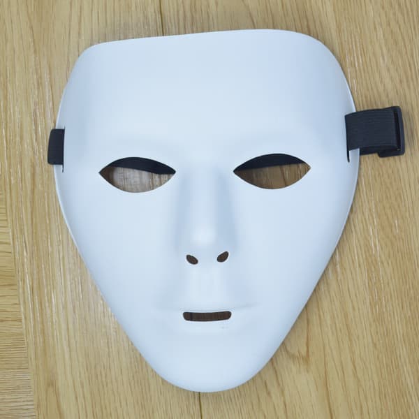 Tilpassede hvide plastikmasker - s Pure White Creative Mask (Mand)