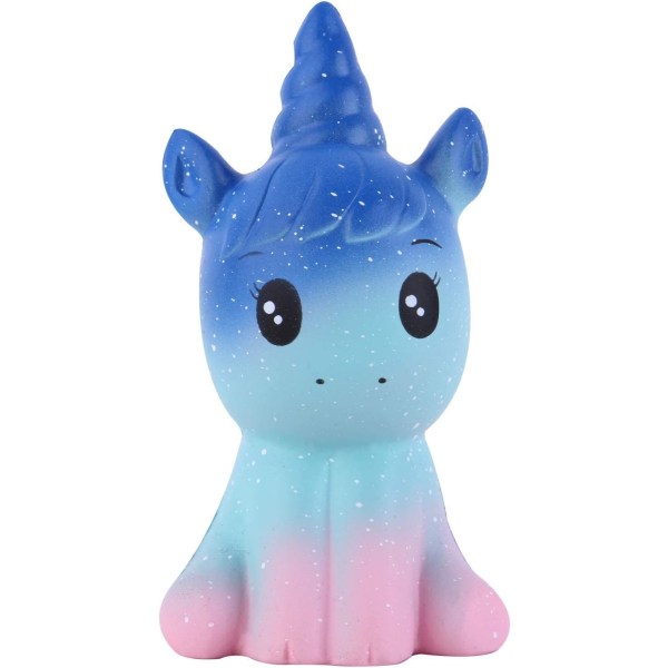 4,9 tommers barneleker, Kawaii Galaxy Squishy Unicorn, myk, sakte stigende