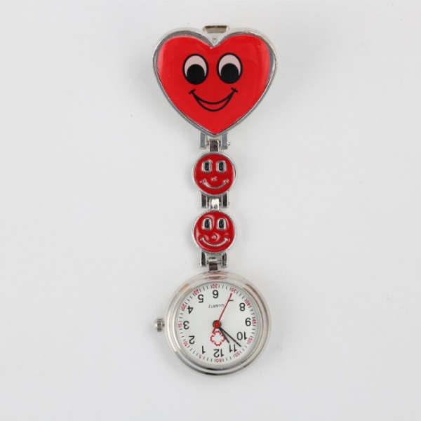 Nurse Watch Care Ur Pocket Watch Punainen