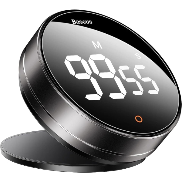 Baseus Kjøkken Timer LED Digital Magnetisk Nedtellingstimer, 3 Adju
