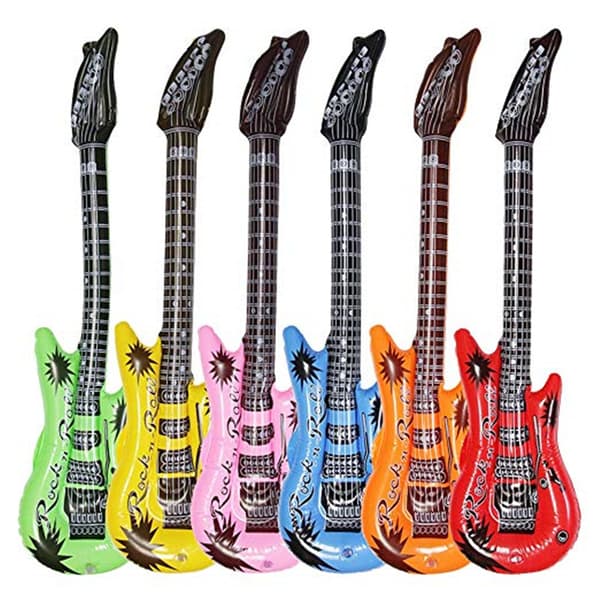 90cm PVC uppblåsbar gitarr, träning, tidig utbildning, förälder-chi