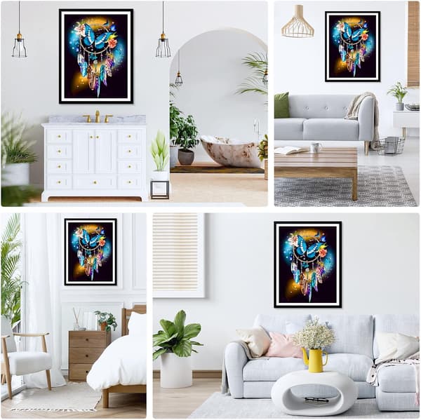 30*40CM 5D Diamantmaleri Drømmefanger Diamantmaleri Fuld Di