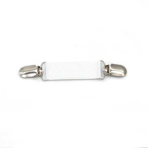 2 stk. fit kjole cinch clips cardigan clip HVID hvid&sort