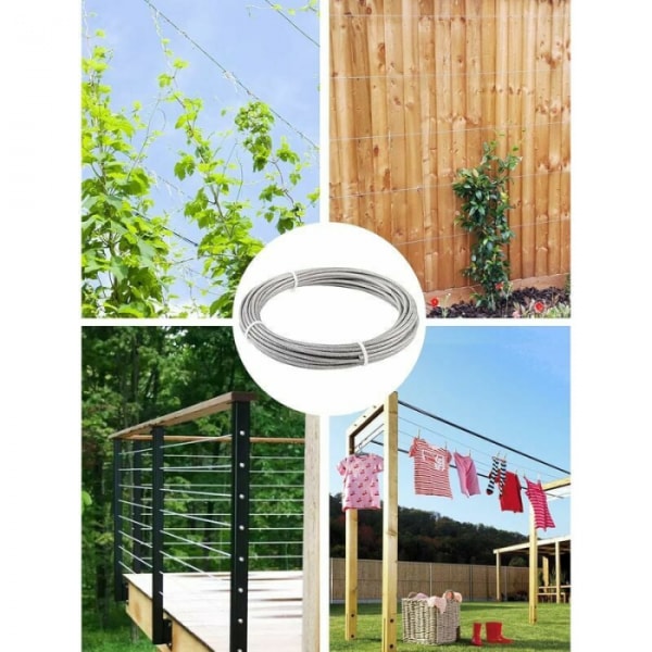 2mm rustfrit stålwire, 50M/2mm rustfrit stålwire, belagt
