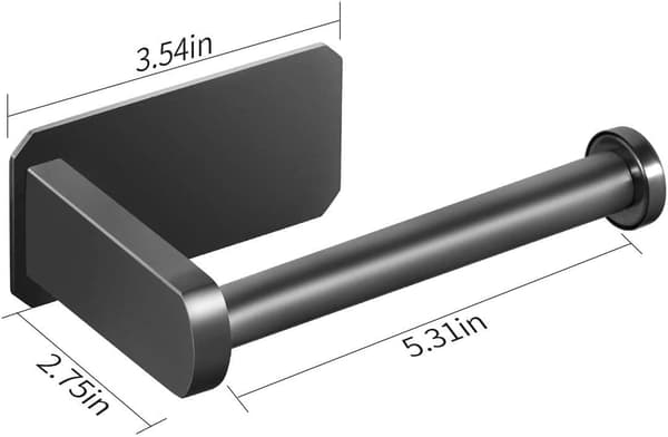 Selvklæbende toiletrulleholder, 3M rustfrit stål toiletrulleholder