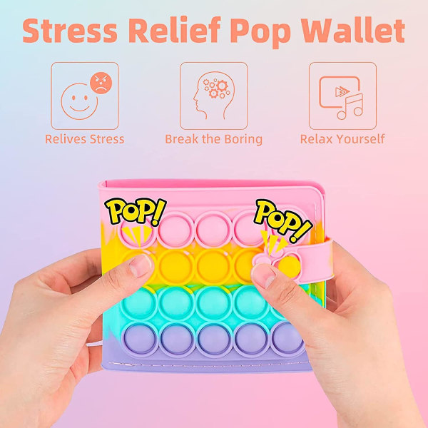 Pop Purse Tegnebog Taske Til Piger Kvinder Fidget Pops Poppet It Cute M