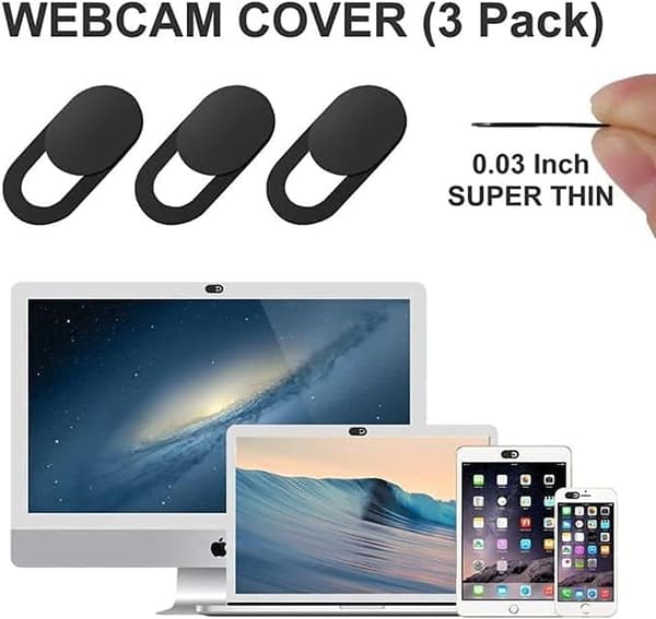Anti-Spy Webcam Cover [3 stk.] Webcam Cover til Laptop/Macbook Ai