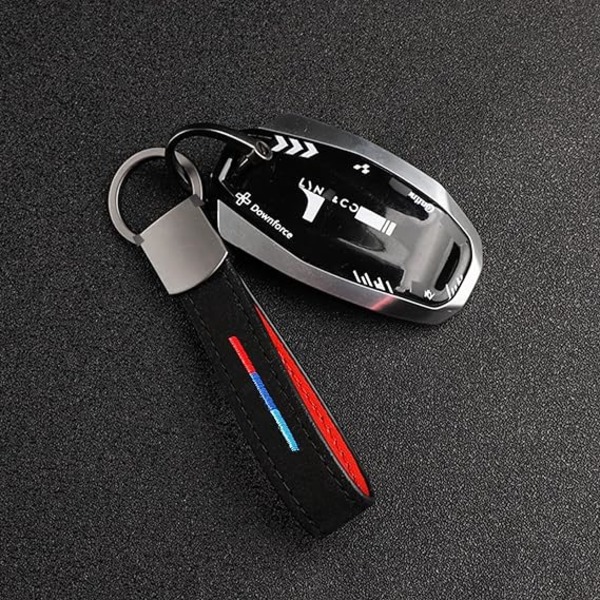 Peugeot avaimenperä, nahkainen auton avaimenperä, personoitu kolmivärinen brodeeraus
