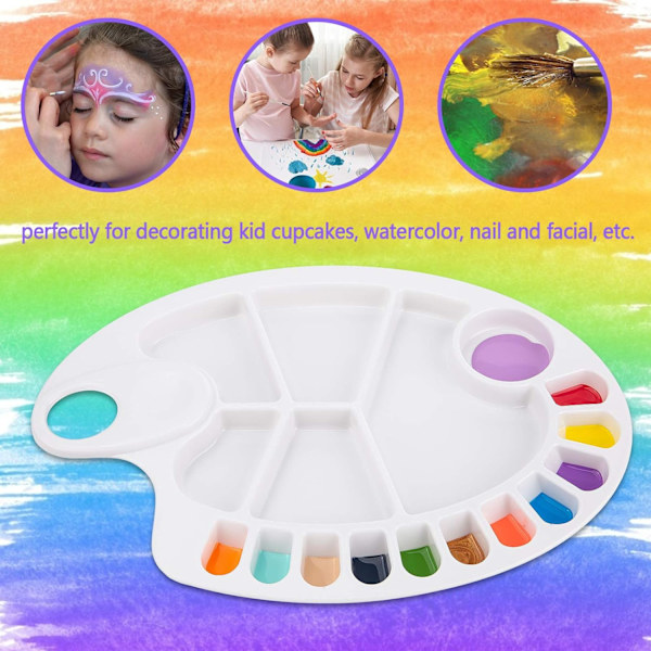 Malerpalet, 4 stk. Premium Plastmalingspaletbakker Holder