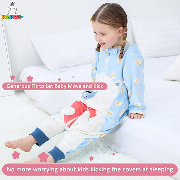 Baby Sleeping Bag Sack Long Sleeve with Feet Winter Swaddle Weara