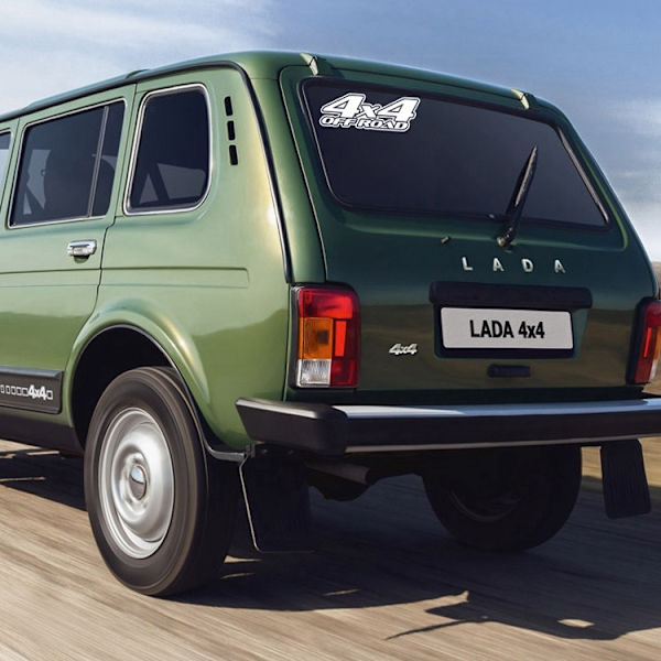 4X4 All Terrain Off Road -tarrat, 2 kpl pakkaus autoon (musta)