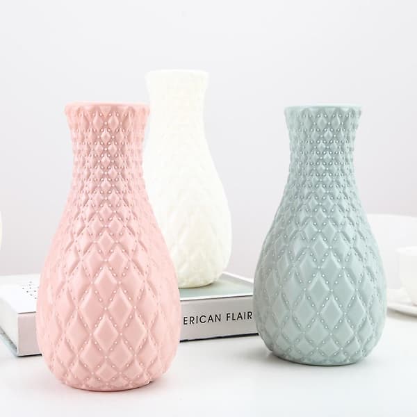 Plastik Vase Våd og Tør Blomsterarrangement Beholder Hydroponisk