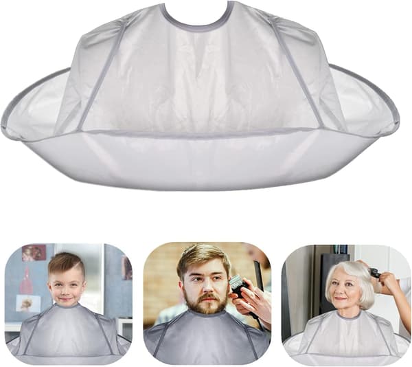 Hårklippkapper for voksne/barn, skjeggbarberingsforkle, paraply