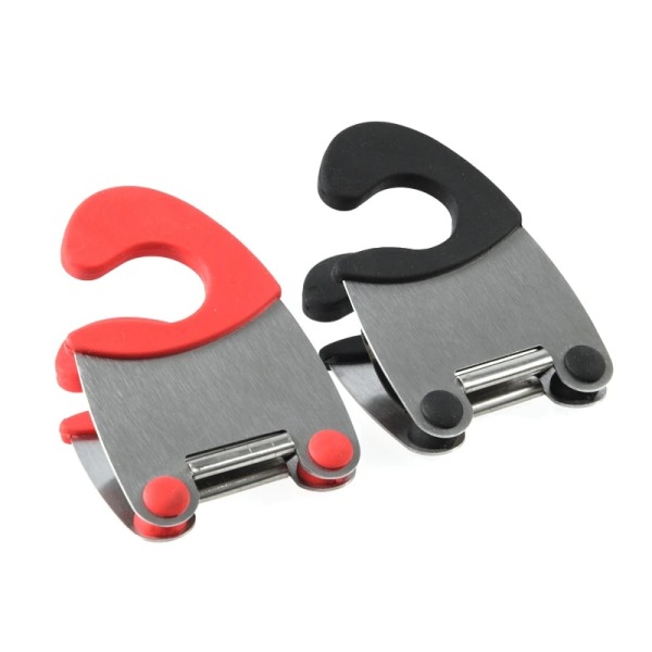 2 stk. rustfrit stål gryde side clips anti-skoldning ske holder Ki
