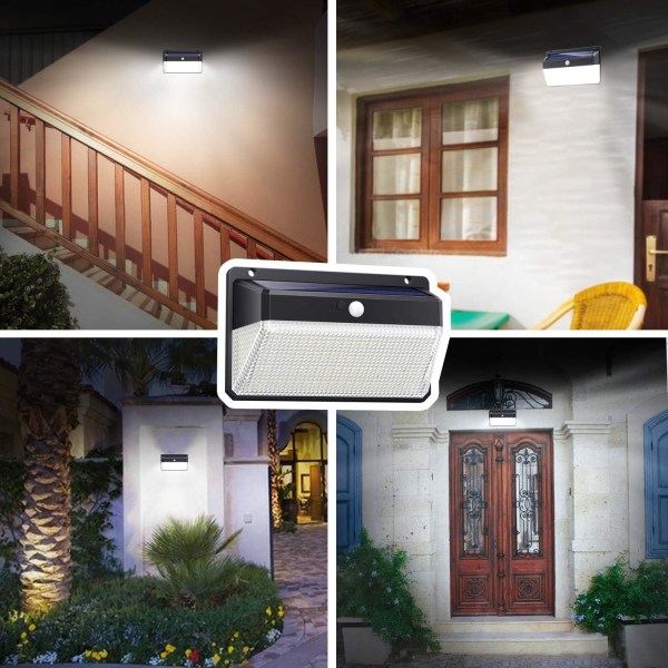 Lampe Solaire Extérieur 158 LED【3000LM-2400mAh Panneaux Solaires】
