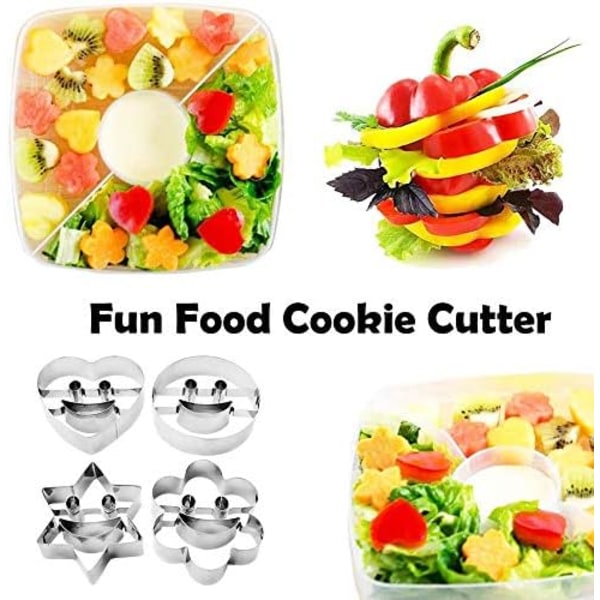 4 st Cookie Cutter Cookie Cutter Rostfritt Stål Biscuit Form