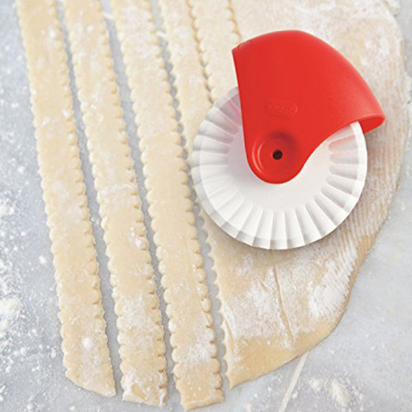 Bakverk Wheel Cutter, Vacker Lattice Paj Crust eller Ravioli Deg