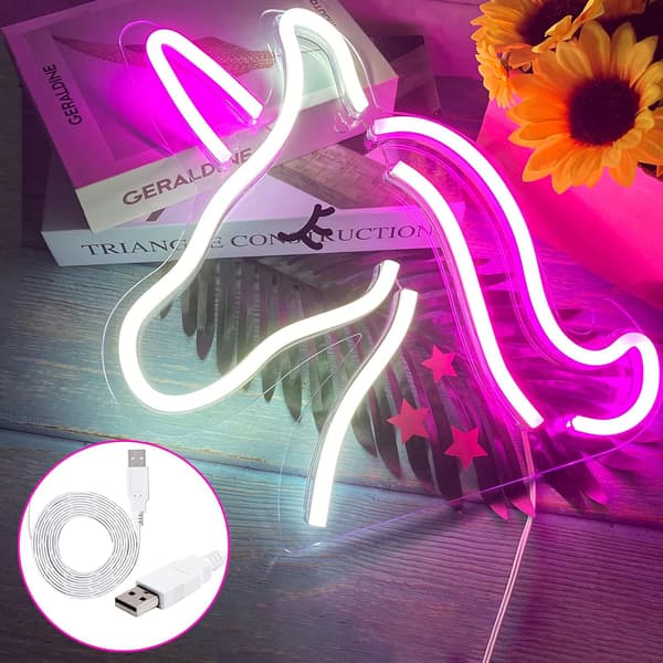 Yksisarvinen neonkyltti kytkimellä, uutuus LED-yksisarvisvalo tytölle