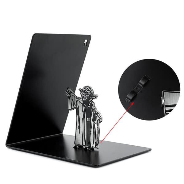 Master Yoda Force Metal Bookends, Dubbelsidig Yoda Patte