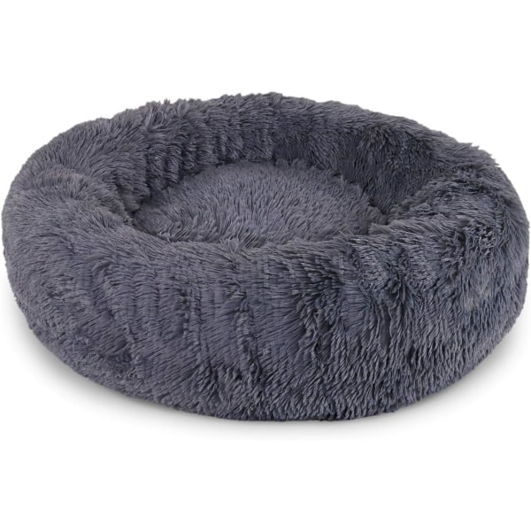 Round basket for dog cushions for cats donut basket 50cm clear (dark gray)