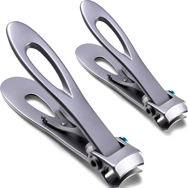 2 Pieces Oversized Thick Nail Clippers Wide Nail Cutter for Thick