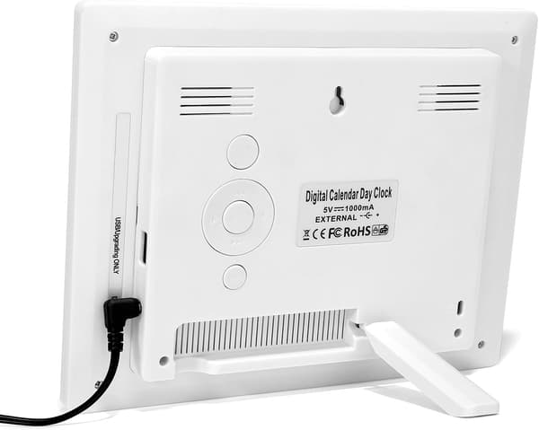 8\" LCD digital kalenderur med dato, kalenderur med dato