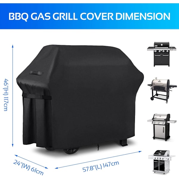 1 kpl ulkogrillin suojapeite, kaasugrilli, Oxford, BBQ-suoja