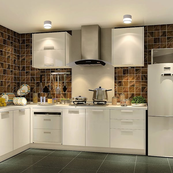 LED-spot taklampe 12W 3000K Rund Hvit Varm Hvit Tak L