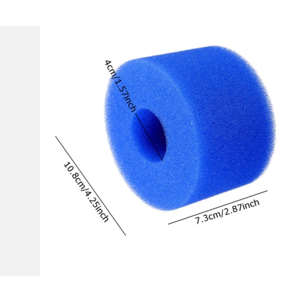 4 kpl:n pakkaus vaahtomuovisuodatinpatruunoita, uima-altaan vaahtomuovisuodatin