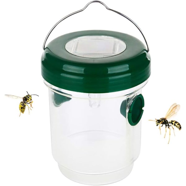Vepsfelle Solcelledrevet LED Vepsdreper Vepsdreper Vanntett Bifelle Hengende Vepsfanger for å fange veps og insekter innendørs og utendørs