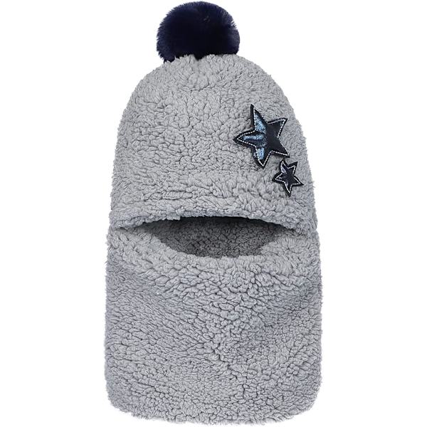 1 st grå (58-60 cm) Barn Pojkar Flickor Vinterhatt Fleece 3 i 1 mössa