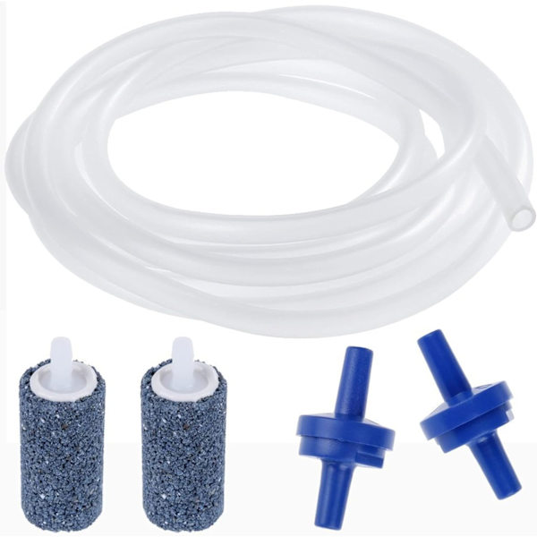 6,5 fod standard luftpumpeaccessoirer til akvarier, 2 luftfrigivelsessten