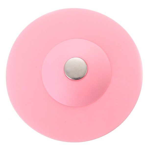 [Sæt med 4] Badekarpropper  filtre, køkkenvaskpropper, generelle silikone afløbsfiltre, køkken  badeværelse afløbsfiltre （pink）