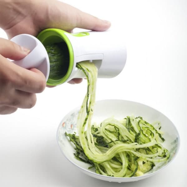 Kraftig spiralizer grønnsakskutter hvit+grønn 14*7cm