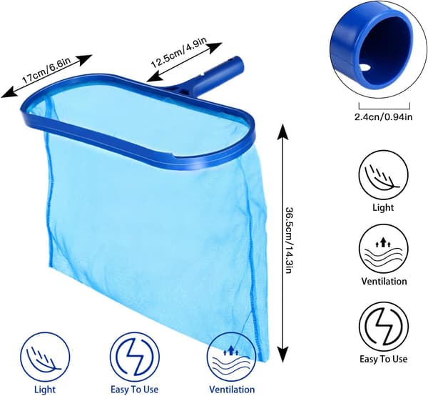 Surface Landing Nets, Stor Kapacitet Bund Pool Landing Net Din