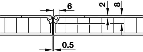 Folding Table Hinges - For Kitchen Tables, Sewing Machines, Offic