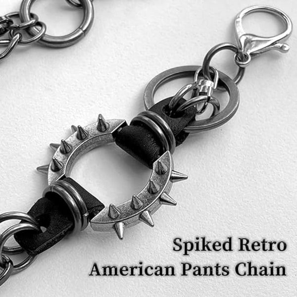 1st jeanskedja i rostfritt stål -Hip Hop Punk Layered Pants Chain