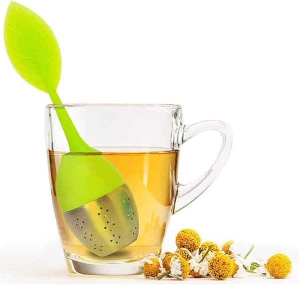 7-pak teinfuser, silikonehåndtag, si til rustfrit stål, dr