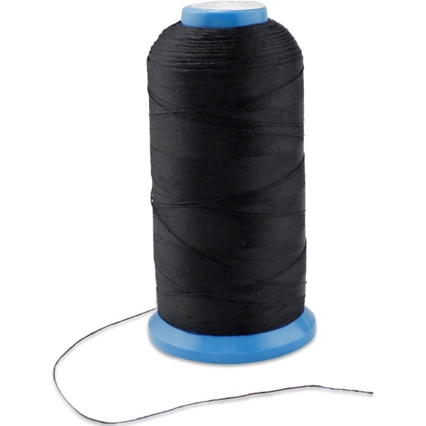 Kraftig nylon overlock symaskin tråd (svart)
