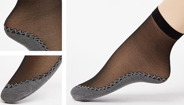 10 par silkebløde nylon korte ankelsokker til kvinder