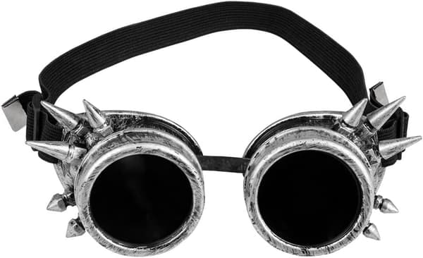 Cyberpunk-briller, Retro, Rummelig, Steampunk, Torne, Elastisk, Carn