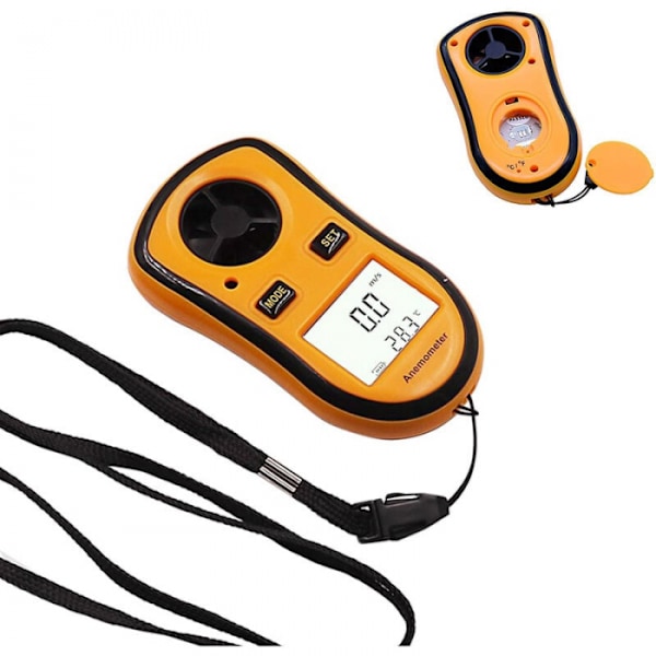 Digitalt anemometer - Vindhastighedsmåler + Temperatur + Beaufort