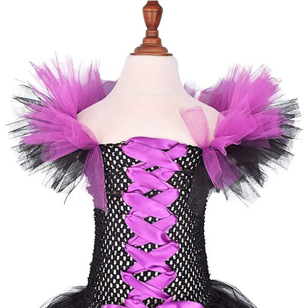 OBEEII Maleficent-asu tytöille Halloween-karnevaaliin Tutu-mekko wit