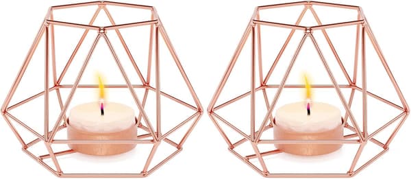 Tealight-pidike, Tealight-pidike, 2 kappaletta geometrinen Tealight-tee