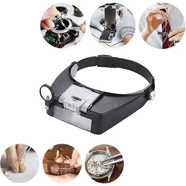 Förstoringsglas med förstoringsglas Hands Free Head Magnifier Magnifyi