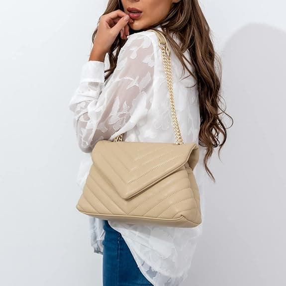 Kvinder Mode Crossbody Tasker Letvægts Justerbar Kæde Rem
