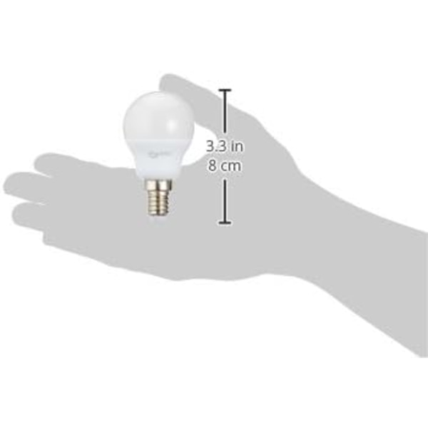 Liten glödlampa LED sfärisk E14 P45 med skruvpaket, 5,5 W (motsvarande 40 W)